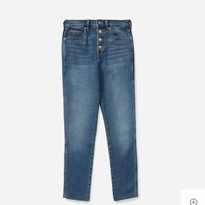Everlane Stretch High-Rise Skinny Button Fly Jeans